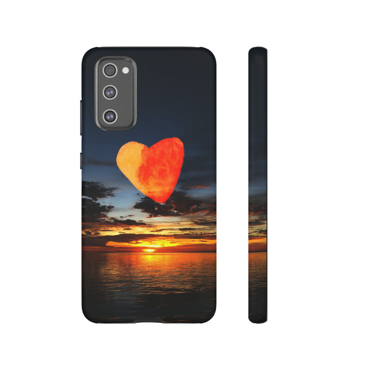 Cute Samsung Phone Case | Aesthetic Samsung Phone Case | Galaxy S23, S22, S21, S20 | Luxury case, Cute Rising Heart Sunset Phone Case - Studio40ParkLane