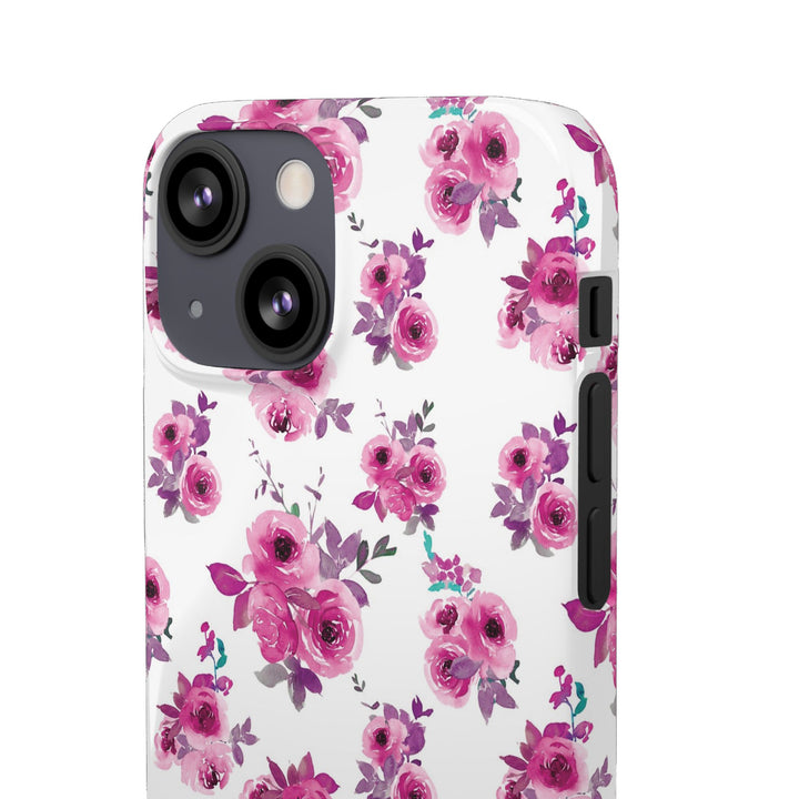Sleek Snap Flowers Gift for Her Cute Phone Case for iPhone 16 15 14 13 12 11 X Xs Max Xr Pro Plus Samsung Galaxy S24 S23 S22 S21 S20 Ultra