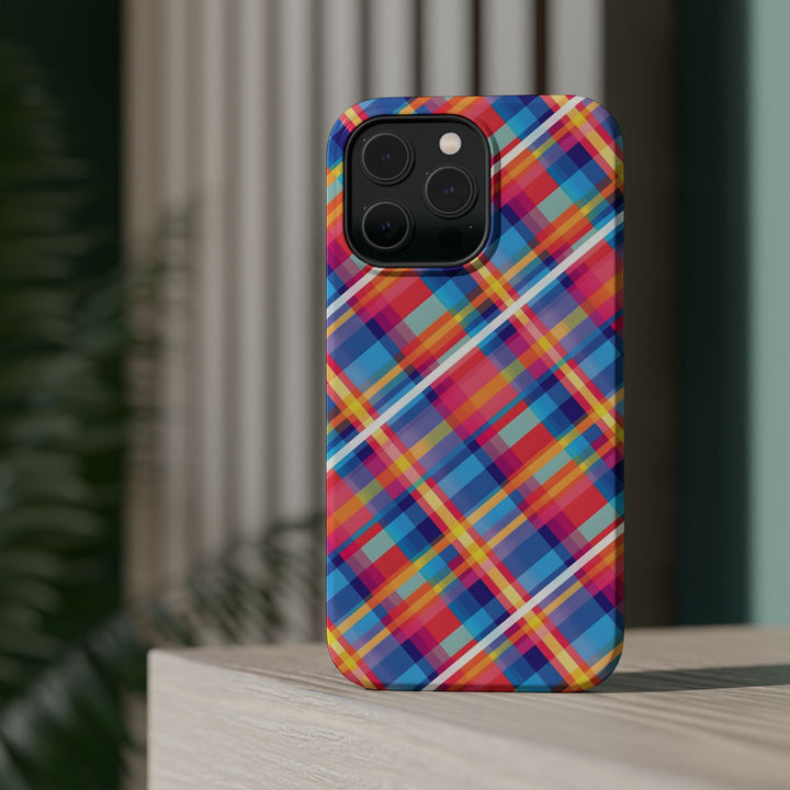 Checkered Plaid Magsafe Gift for Her Cute Phone Case for Iphone, | iPhone 16 | iPhone 15 Pro Max, Iphone 14 Pro Max, 13 12 11 10 9 8 7 - Studio40ParkLane