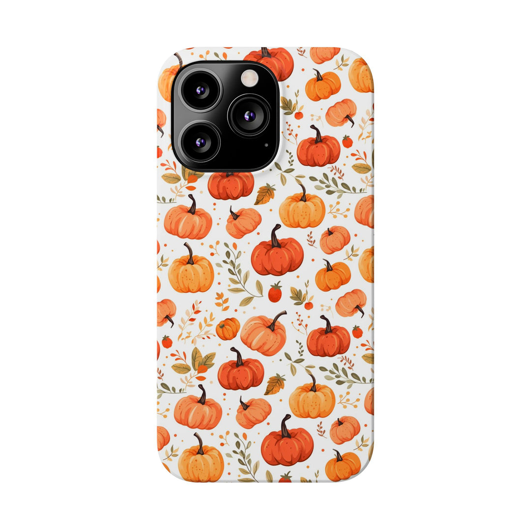 Slim Fall Autumn Pumpkins Gift for Her Cute Phone Cases for Iphone 16 | iPhone 15 Case | iPhone 15 Pro Max Case, Iphone 14, Iphone 14 Pro Max, Iphone 13, Slim - Studio40ParkLane