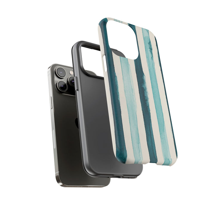 Tough Cute Green Stripes Phone Case, for IPhone 17 Pro Max | Iphone 17 Air, Iphone 16, IPhone 15, 14 13 12, Samsung Galaxy S26, S25, S24, S23
