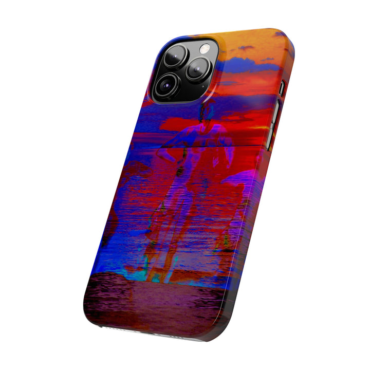 Slim Cute Phone Cases for Iphone | iPhone 15 Case | iPhone 15 Pro Max, Iphone 14 Case, Iphone 14 Pro Max, Iphone 13, Red Blue Sunset - Studio40ParkLane