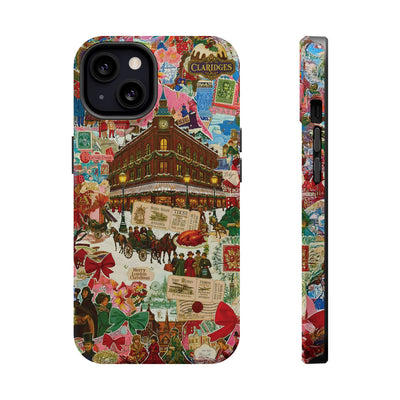 Aesthetic Tough Magsafe London Coquette Collage Phone Case - For iPhone 17 Pro Max iPhone 16 Pro iPhone 15 Iphone 14 Plus 13 Pro 12 11 10 - Studio40ParkLane