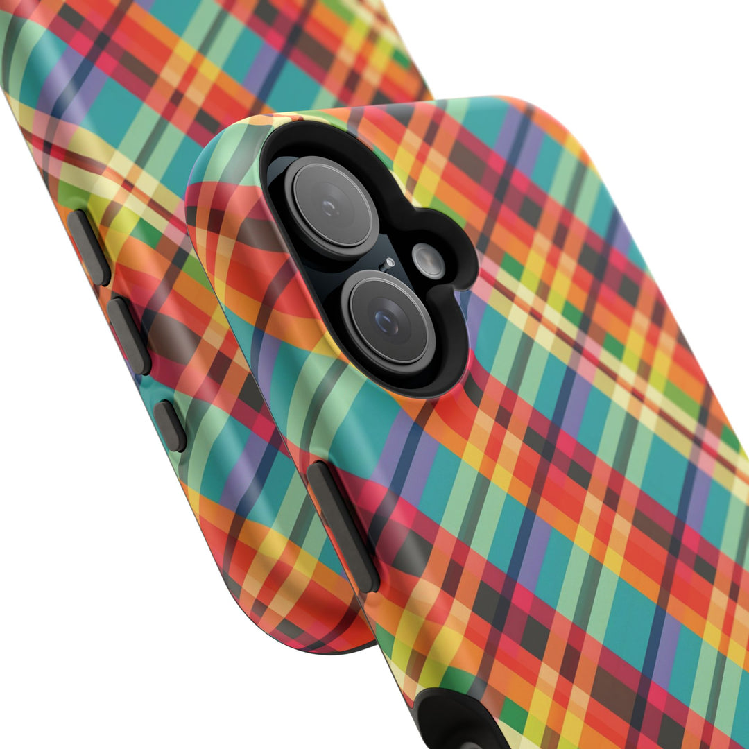 Checkered Plaid Magsafe Gift for Her Cute Phone Case for Iphone, | iPhone 16 | iPhone 15 Pro Max, Iphone 14 Pro Max, 13 12 11 10 9 8 7 - Studio40ParkLane