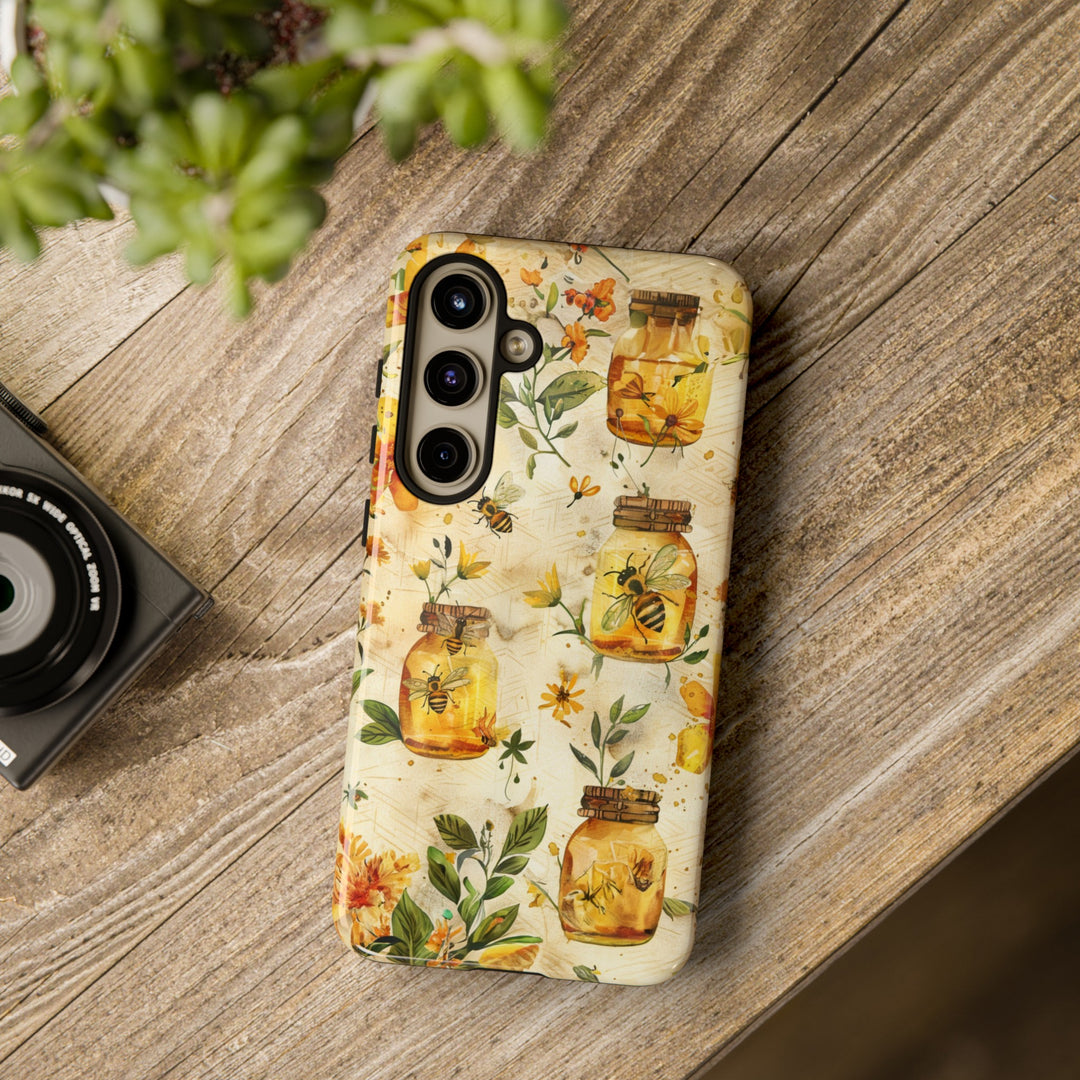 Impact Resistant, Honey Bees, Cute Phone Cases for Samsung S24, S23, S22, S21, IPhone 15 pro Iphone 14 pro Iphone 13 IPhone 12 Iphone 11 - Studio40ParkLane