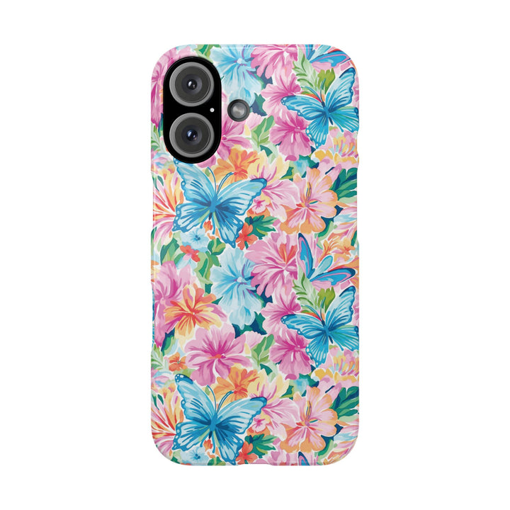 Sleek Snap Butterflies Flowers Cute Phone Case for iPhone 16 15 14 13 12 11 X Xs Max Xr Pro Plus Samsung Galaxy S24 S23 S22 S21 S20 Ultra
