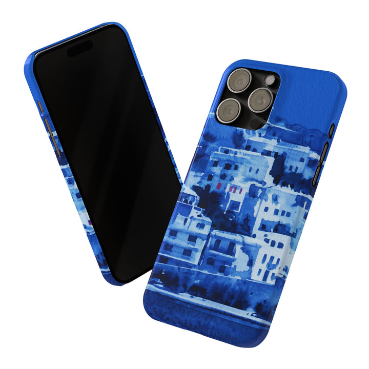 Slim Cute Phone Cases for Iphone | iPhone 15 Case | iPhone 15 Pro Max Case, Iphone 14, Iphone 14 Pro Max, Iphone 13, Greek Island Blue - Studio40ParkLane