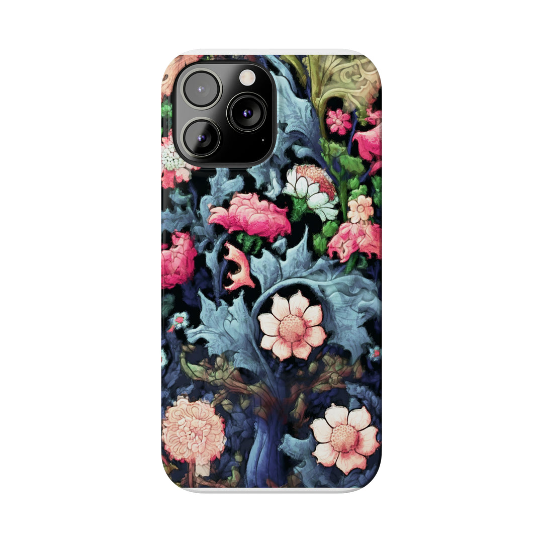 Slim Cute Phone Cases for Iphone - | iPhone 15 Case | iPhone 15 Pro Max Case, Iphone 14 Case, Iphone 14 Pro Max, Iphone 13, Flowers Scene - Studio40ParkLane
