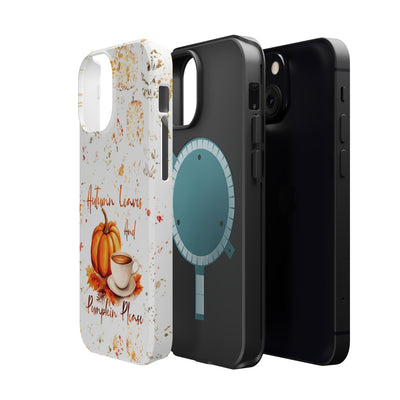 Fall Leaves Pumpkins Tough Magsafe Cute Phone Cases for Iphone | iPhone 15 Case | iPhone 15 Pro Max Case, Iphone 14, Iphone 14 13 12 11 10 9 8 7 - Studio40ParkLane