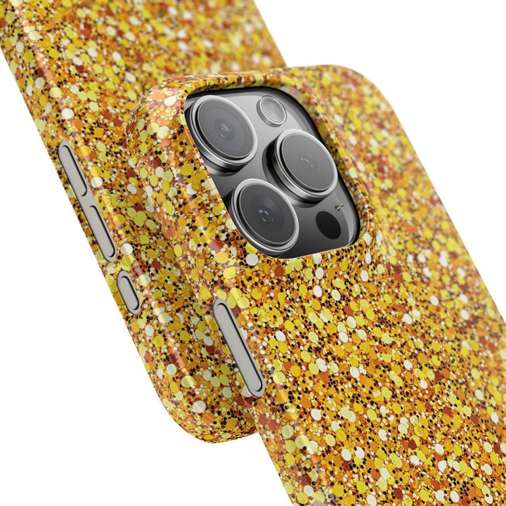 Slim Muted Gold Play on Faux Glitter Effect Cute Phone Cases for Iphone 16 Pro Max | iPhone 15 Case | iPhone 15 Pro Max Case, Iphone 14, Iphone 14 Pro Max, Iphone 13 12 11 8 7 - Studio40ParkLane