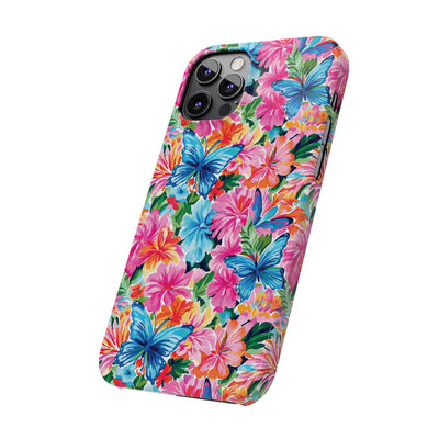 Slim Butterflies Flowers Gift for Her Cute Phone Cases for Iphone 16 Pro Max | iPhone 15 Case | iPhone 15 Pro Max Case, Iphone 14, 13, 12, 11, 10, 8, 7 - Studio40ParkLane