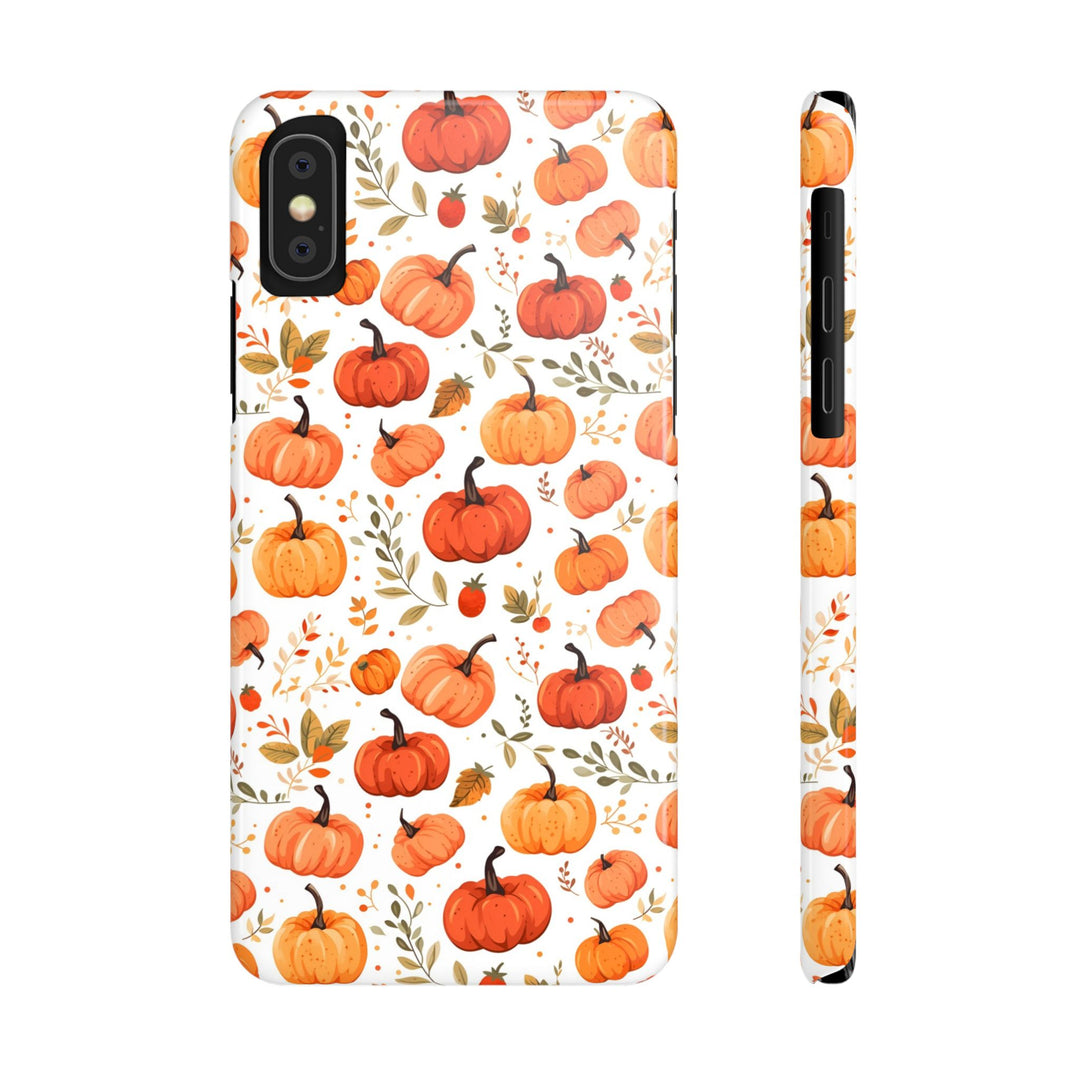 Slim Fall Autumn Pumpkins Gift for Her Cute Phone Cases for Iphone 16 | iPhone 15 Case | iPhone 15 Pro Max Case, Iphone 14, Iphone 14 Pro Max, Iphone 13, Slim - Studio40ParkLane