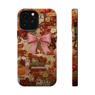 New England Fall Coquette Collage Tough Magsafe Cute Phone Cases for Iphone | iPhone 15 Pro Max Case, Iphone 14, Iphone 14 13 12 11 10 9 8 7 - Studio40ParkLane