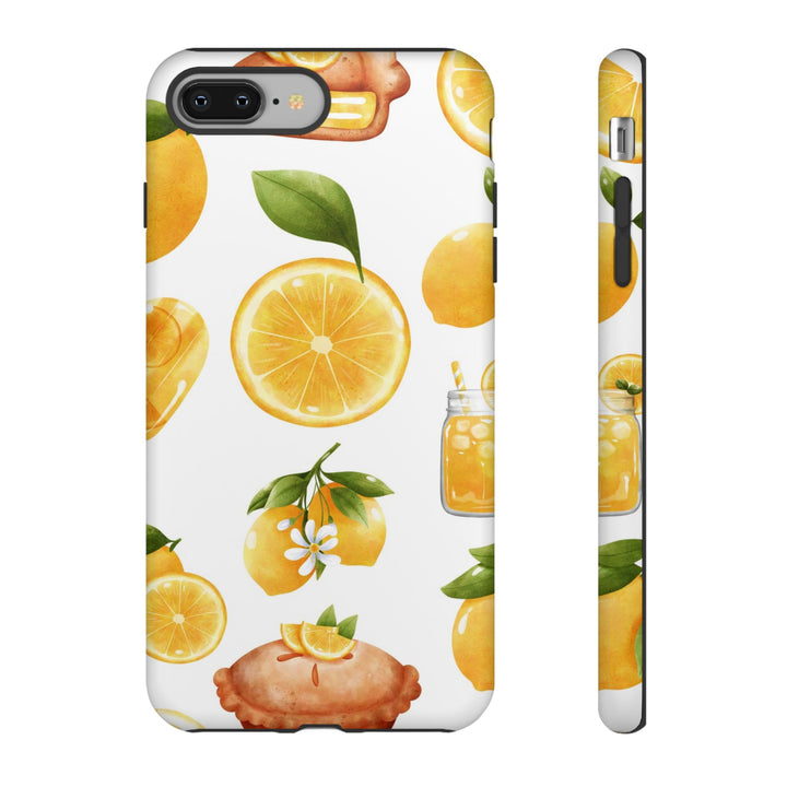 Impact Resistant, Lemon Fruit Pie, Cute Phone Cases for Samsung S24, S23, S22, S21, IPhone 15 pro Iphone 14 pro Iphone 13 IPhone 12 Iphone 11 - Studio40ParkLane
