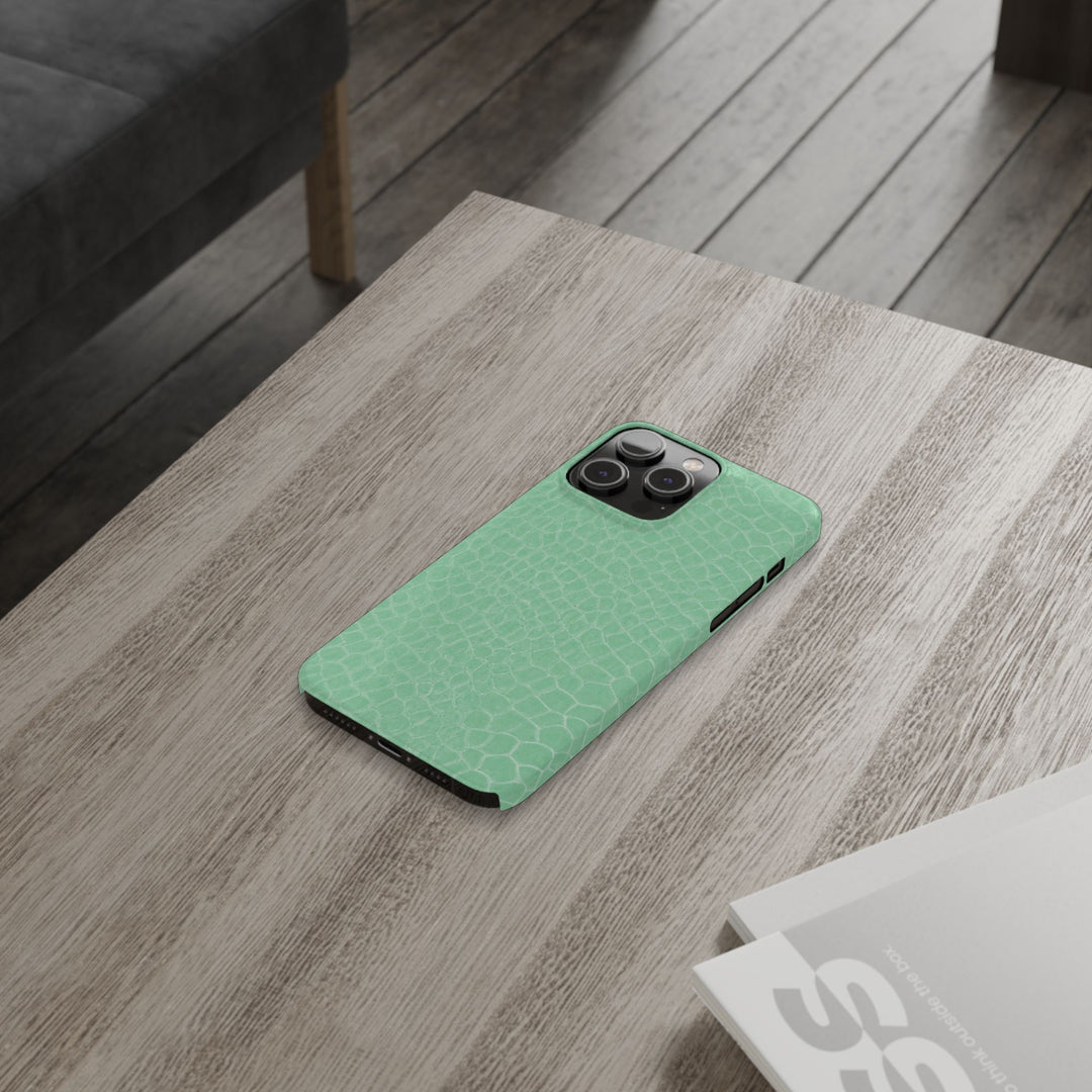 Slim Non Leather Mint Color Pattern Gift for Her Cute Phone Cases for Iphone 16 Pro Max | iPhone 15 Case | iPhone 15 Pro Max Case, Iphone 14, 13, 12, 11, 10, 8, 7 - Studio40ParkLane
