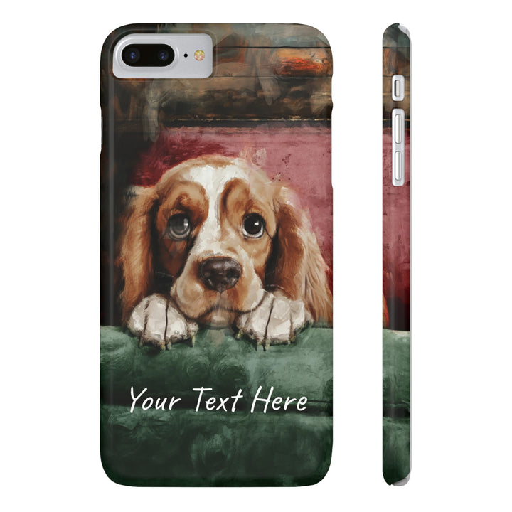 Slim Personalized Cute iPhone Cases - | iPhone 15 Case | iPhone 15 Pro Max Case, Iphone 14 Case, Iphone 14 Pro Max, Iphone 13, Cocker Spaniel Dog - Studio40ParkLane