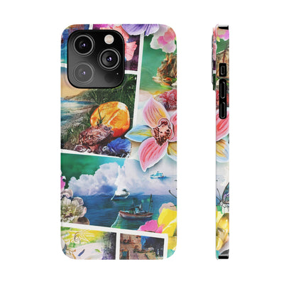 Travel Coquette Collage Slim Cute Phone Cases for Iphone  | iPhone 15 Case | iPhone 15 Pro Max Case, Iphone 14, Iphone 14 Pro Max, Iphone 13