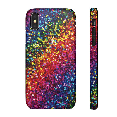 Snap Non-Glitter Muted Color Play on "Faux" Glitter Effect Cute Phone Cases for Samsung and Iphone, 16, 15, 14, S24, S23, S22, S21, S20, Plus and Ultra