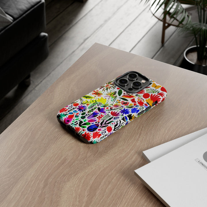 Impact Resistant, Colored Flowers, Cute Phone Cases for Samsung S24, S23, S22, S21, IPhone 15 pro Iphone 14 pro Iphone 13 IPhone 12 Iphone 11 - Studio40ParkLane