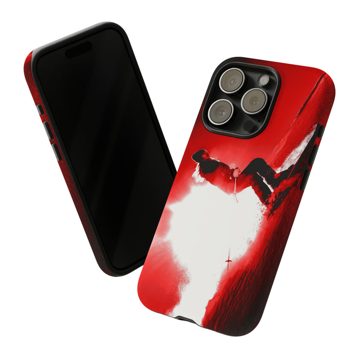 Cute IPhone Case | iPhone 15 Case | iPhone 15 Pro Max Case, Iphone 14 Case, Iphone 14 Pro Max Case IPhone Case for Art Lovers - Red Skier - Studio40ParkLane