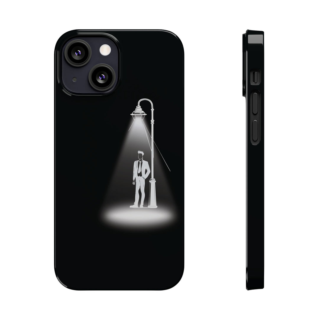 Slim Mystery Man Spotlight Gift for Her Cute Phone Cases for Iphone 16 Pro Max | iPhone 15 Case | iPhone 15 Pro Max Case, Iphone 14, 13, 12, 11, 10, 8, 7 - Studio40ParkLane