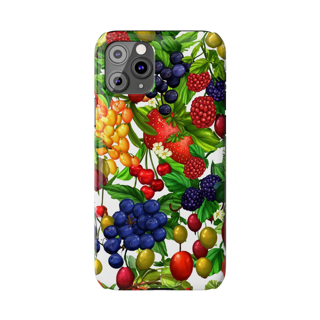 Slim Cute Phone Cases for Iphone - | iPhone 15 Case | iPhone 15 Pro Max Case, Iphone 14 Case, Iphone 14 Pro Max, Iphone 13, Summer Mixed Fruit - Studio40ParkLane