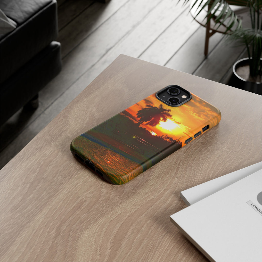 Cute Samsung Case | Cool Iphone Case | Summer Jamaica Pool Sunset, Samsung S24, S23, S22, S21, IPhone 15 Case | Iphone 14 Case, Iphone 13 Case - Studio40ParkLane