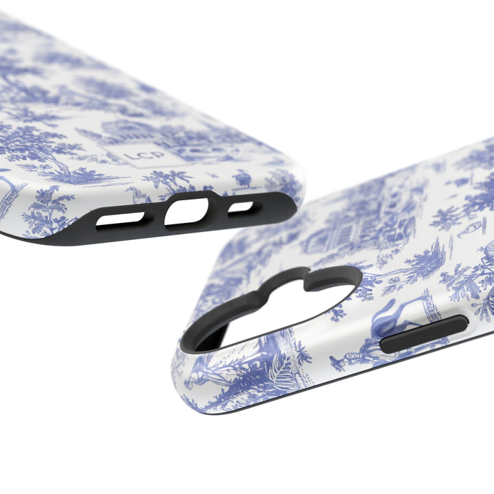Custom Personalized French Toile Magsafe Phone Case for Iphone 18 - iPhone 17 Pro Max Air Plus 15 14 13 12 11, Samsung Galaxy Phone Cases - Studio40ParkLane