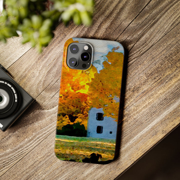 Slim Cute Phone Cases for Iphone - | iPhone 15 Case | iPhone 15 Pro Max Case, Iphone 14 Case, Iphone 14 Pro Max, Iphone 13, New England Fall Leaves - Studio40ParkLane