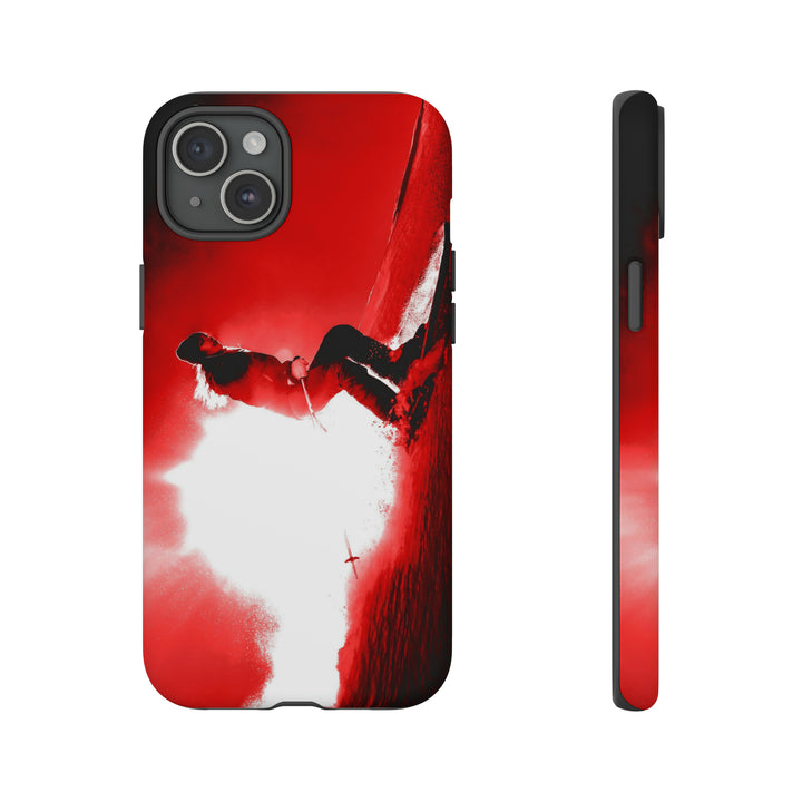 Cute IPhone Case | iPhone 15 Case | iPhone 15 Pro Max Case, Iphone 14 Case, Iphone 14 Pro Max Case IPhone Case for Art Lovers - Red Skier - Studio40ParkLane