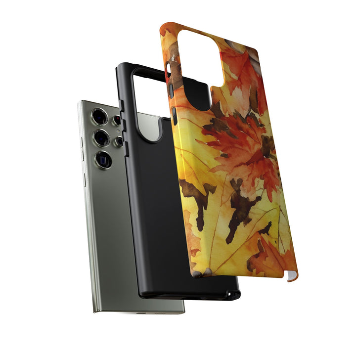 Impact Resistant, Fall Leaves, Cute Phone Cases for Samsung S24, S23, S22, S21, IPhone 15 pro Iphone 14 pro Iphone 13 IPhone 12 Iphone 11 - Studio40ParkLane