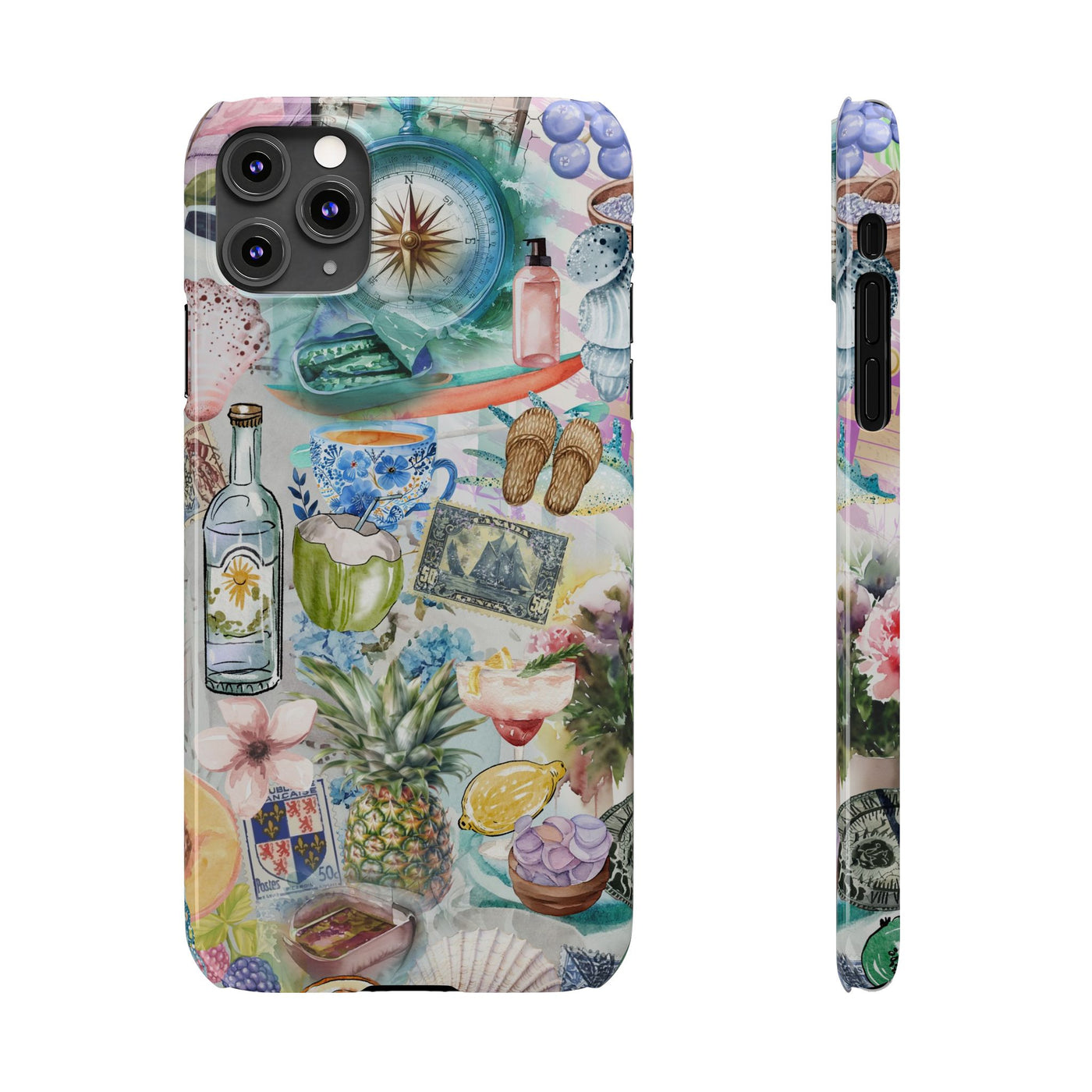 Travel Coquette Collage Slim Cute Phone Cases for Iphone  | iPhone 15 Case | iPhone 15 Pro Max Case, Iphone 14, Iphone 14 Pro Max, Iphone 13