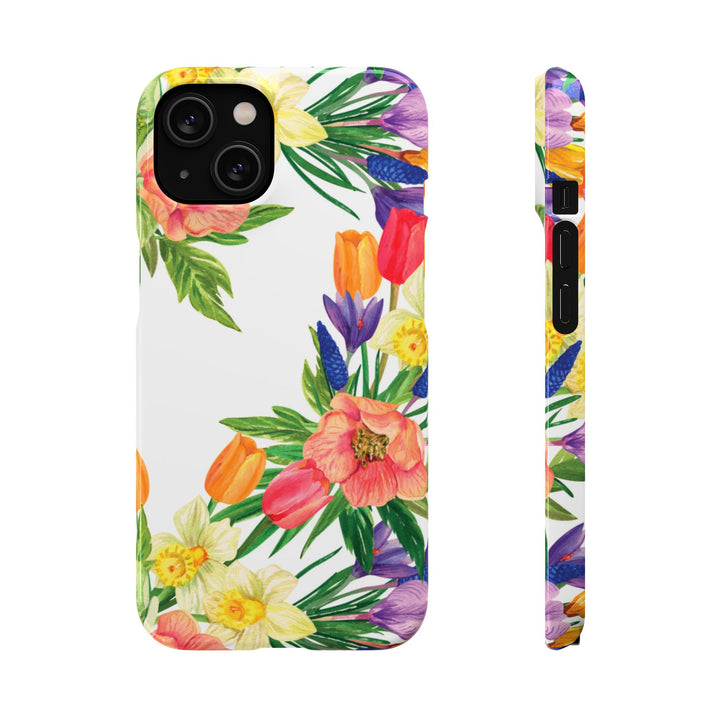 Sleek Snap Spring Summer Flowers Cute Phone Case for iPhone 16 15 14 13 12 11 X Xs Max Xr Pro Plus Samsung Galaxy S24 S23 S22 S21 S20 Ultra
