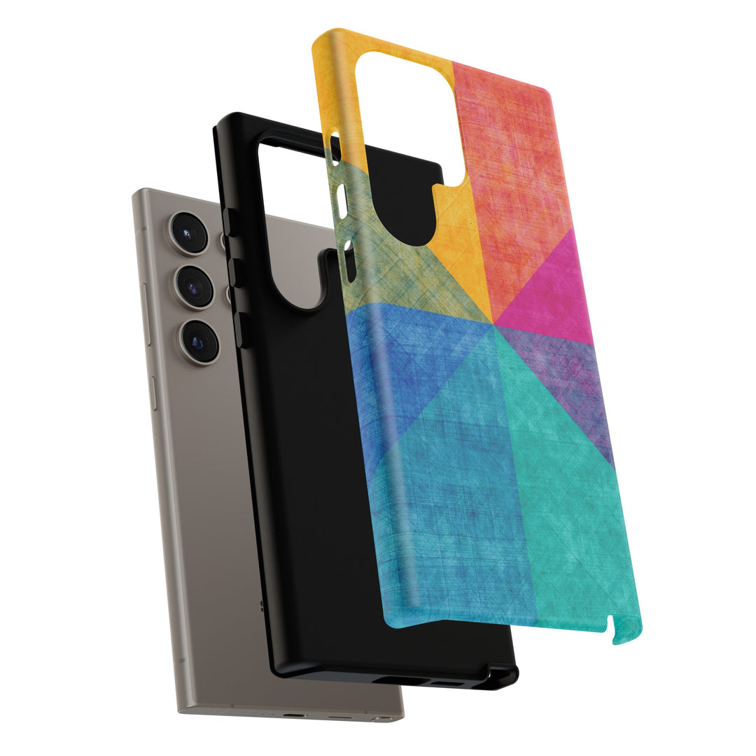 Impact Resistant, Colored Shapes, Cute Phone Cases for Samsung S24, S23, S22, S21, IPhone 15 pro Iphone 14 pro Iphone 13 IPhone 12 Iphone 11 - Studio40ParkLane