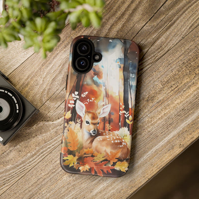 Autumn Fall Deer Forest Gift for Her Cute Phone Case for, Samsung Galaxy S24, S23, S22, S21, IPhone 16 Case | Iphone 15, Iphone 14, IPhone 13 Case