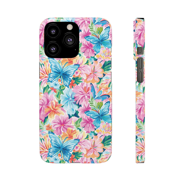 Sleek Snap Butterflies Flowers Cute Phone Case for iPhone 16 15 14 13 12 11 X Xs Max Xr Pro Plus Samsung Galaxy S24 S23 S22 S21 S20 Ultra