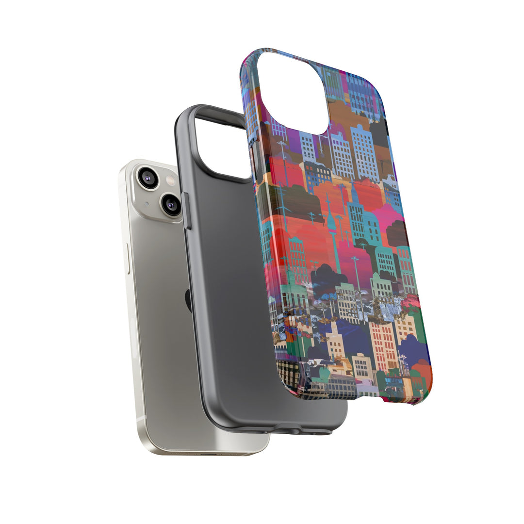 Cute Samsung Case | Cool Iphone Case | Summer City Skyline, Samsung S24, S23, S22, S21, IPhone 15 Case | Iphone 14 Case, Iphone 13 Case - Studio40ParkLane