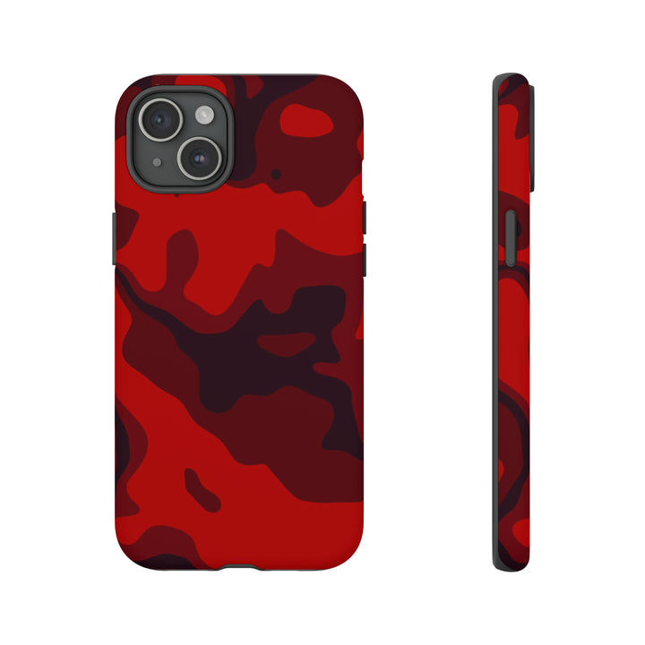 Cute IPhone Case | iPhone 15 Case | iPhone 15 Pro Max Case, Iphone 14 Case, Iphone 14 Pro Max Case IPhone Case for Art Lovers - Red Camo - Studio40ParkLane