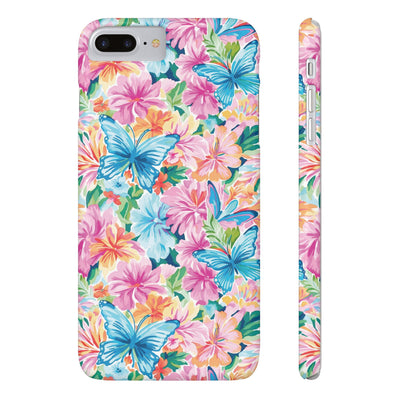 Slim Butterflies Flowers Gift for Her Cute Phone Cases for Iphone 16 Pro Max | iPhone 15 Case | iPhone 15 Pro Max Case, Iphone 14, 13, 12, 11, 10, 8, 7