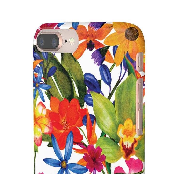 Sleek Snap Colorful Flowers Cute Phone Case for iPhone 16 15 14 13 12 11 X Xs Max Xr Pro Plus Samsung Galaxy S24 S23 S22 S21 S20 Note Ultra