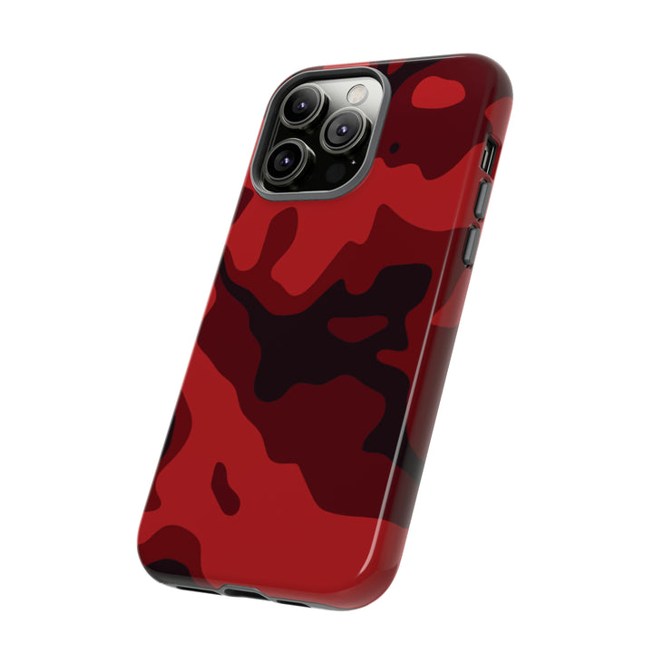 Cool Phone Case | Red Camouflage, For iPhone 15 Case | iPhone 15 Pro Case, Iphone 14 Case, Iphone 14 Pro Max Case, Protective Iphone Case - Studio40ParkLane