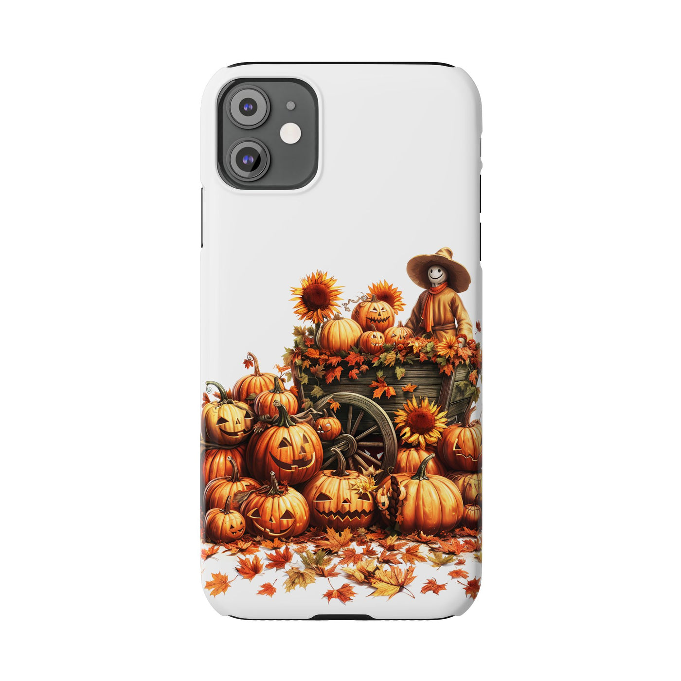 Fall Leaves Scarecrow Slim Cute Phone Cases for Iphone  | iPhone 15 Case | iPhone 15 Pro Max Case, Iphone 14, Iphone 14 Pro Max, Iphone 13