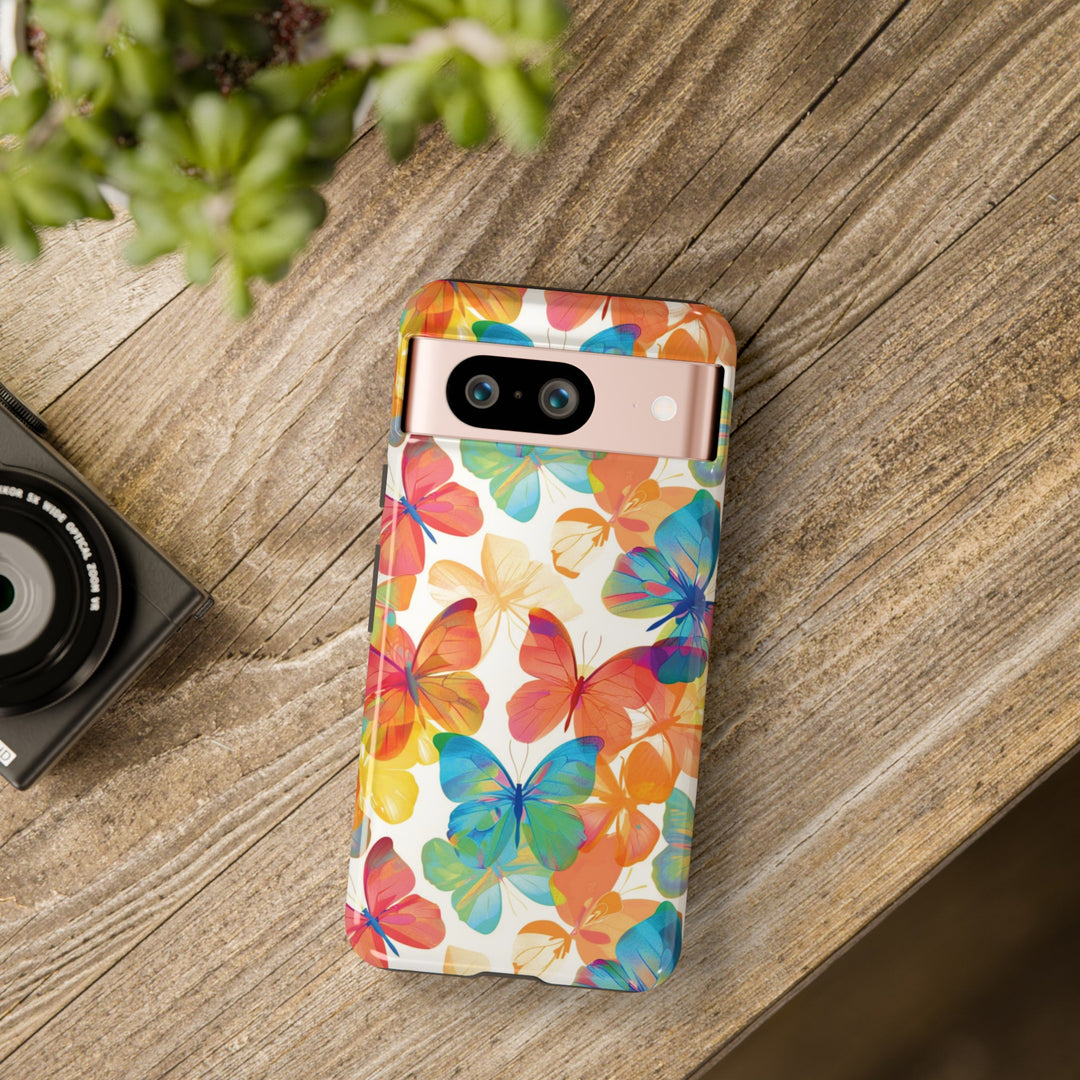 Cute Samsung Case | Cool Iphone Case | Summer Bright Butterflies, Samsung S24, S23, S22, S21, IPhone 15 Case | Iphone 14 Case, Iphone 13 Case - Studio40ParkLane