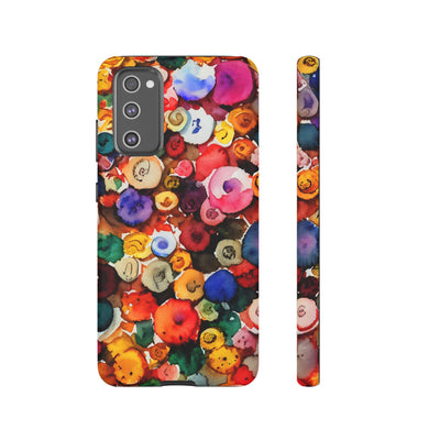 Impact Resistant, Fall Colors Buttons, Cute Phone Cases for Samsung S24, S23, S22, S21, IPhone 15 pro Iphone 14 pro Iphone 13 IPhone 12 Iphone 11