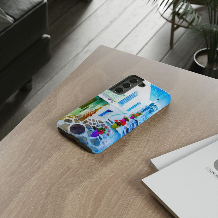 Impact Resistant, Greece House, Cute Phone Cases for Samsung S24, S23, S22, S21, IPhone 15 pro Iphone 14 pro Iphone 13 IPhone 12 Iphone 11 - Studio40ParkLane