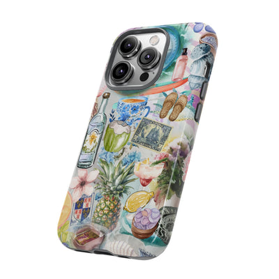 Impact Resistant, Travel Coquette Collage, Cute Phone Cases for Samsung S24, S23, S22, S21, IPhone 15 pro Iphone 14 pro Iphone 13 IPhone 12 Iphone 11