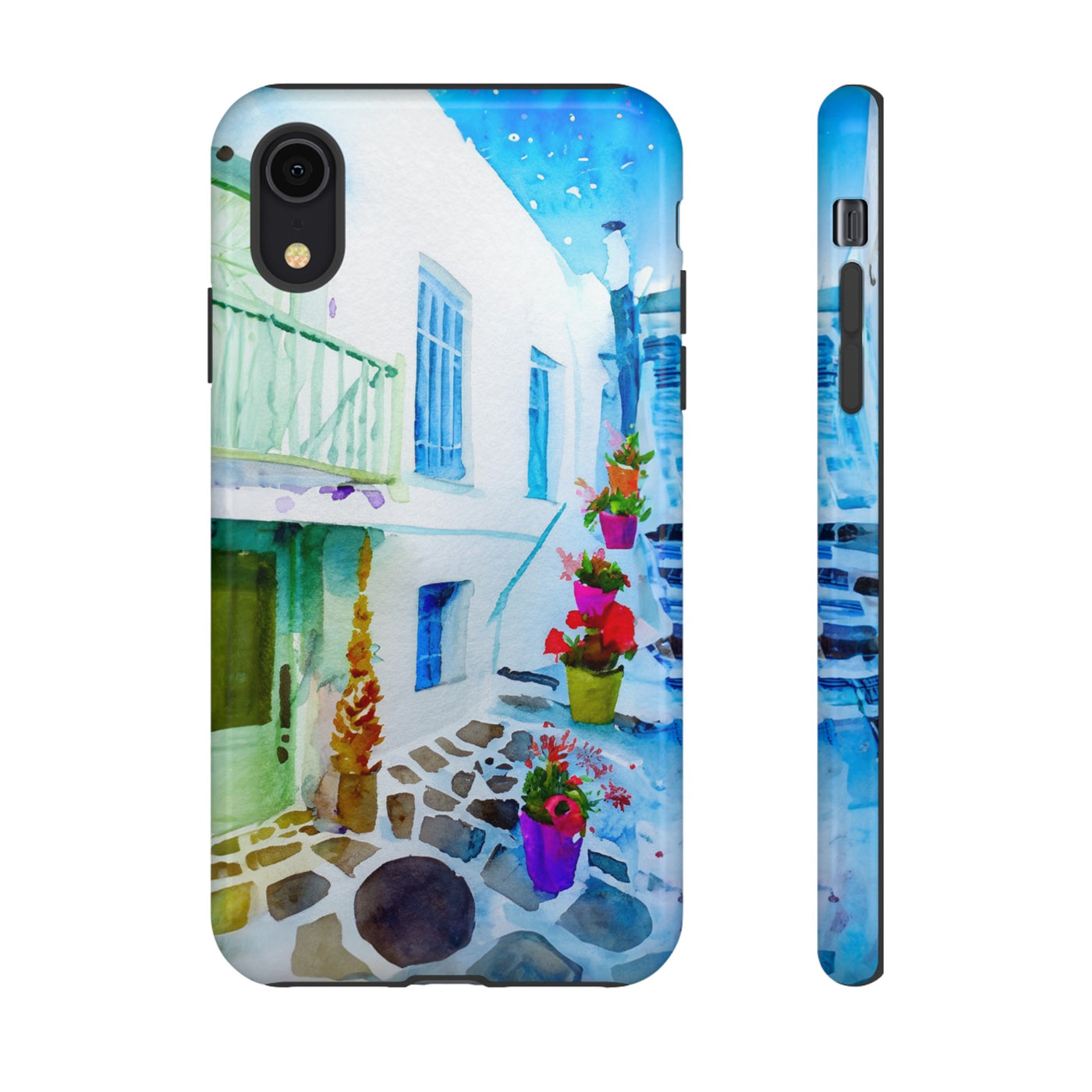 Impact Resistant, Greece House, Cute Phone Cases for Samsung S24, S23, S22, S21, IPhone 15 pro Iphone 14 pro Iphone 13 IPhone 12 Iphone 11