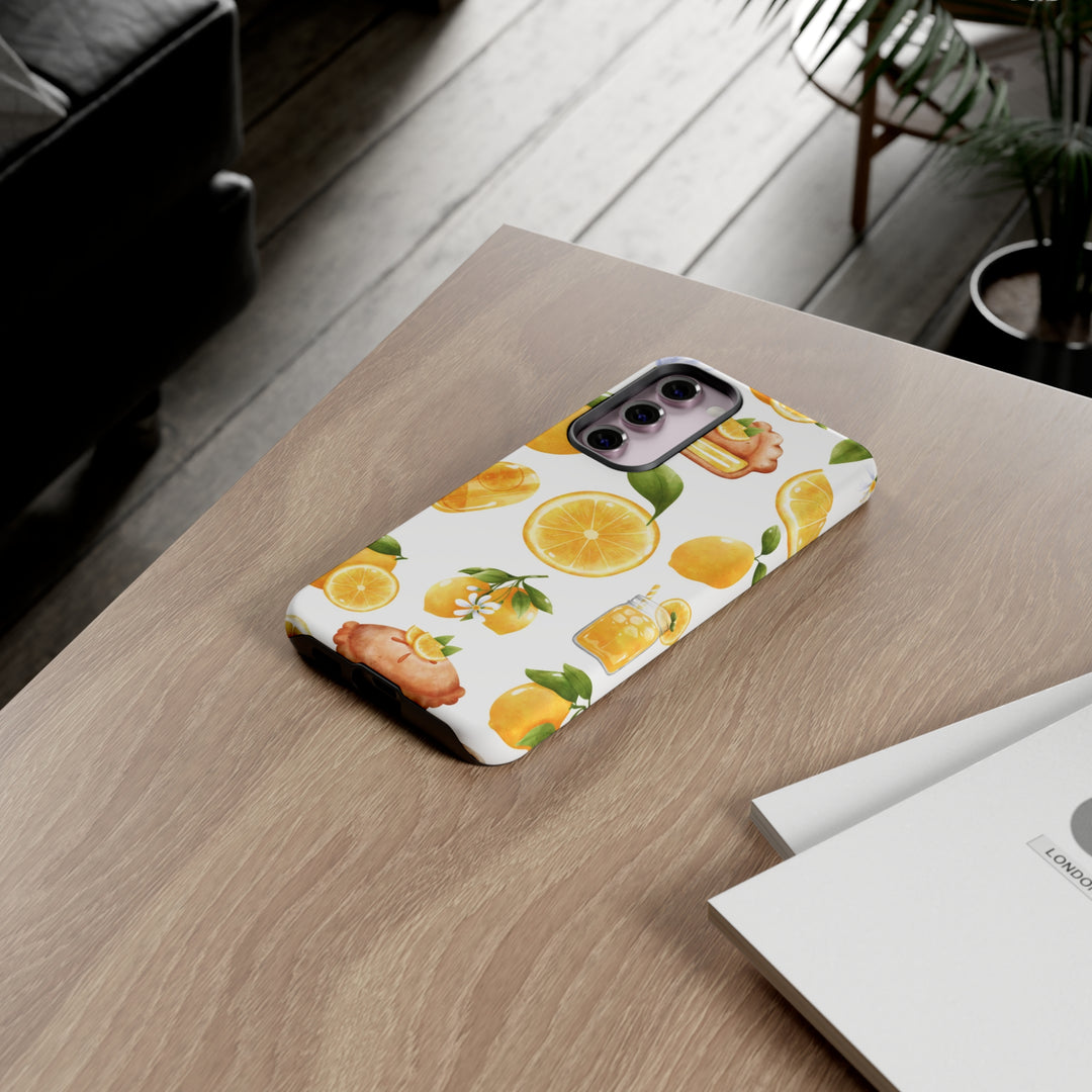 Cute Samsung Phone Case | Aesthetic Samsung Phone Case | Galaxy S23, S22, S21, S20 | Summer Fruit Lemons, Protective Phone Case - Studio40ParkLane