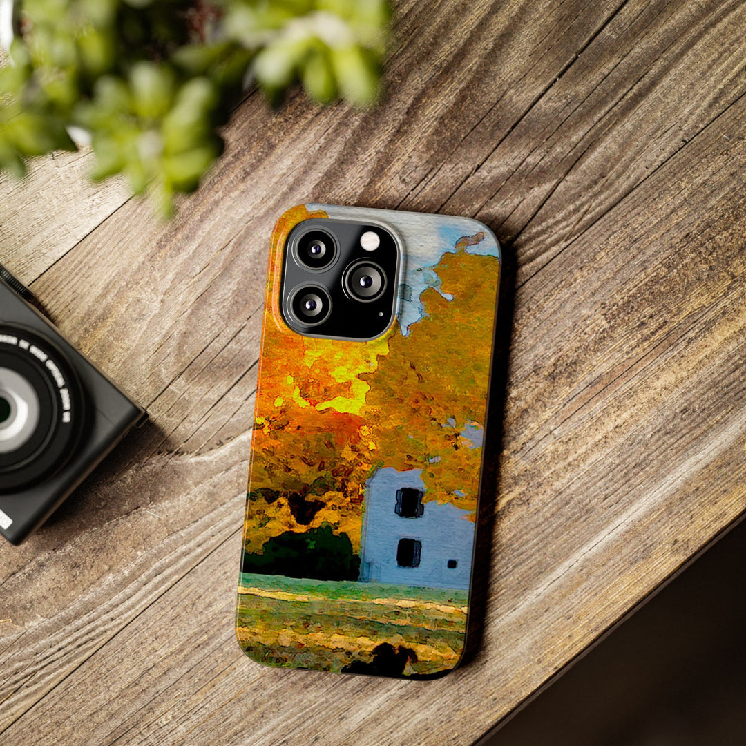Slim Cute Phone Cases for Iphone - | iPhone 15 Case | iPhone 15 Pro Max Case, Iphone 14 Case, Iphone 14 Pro Max, Iphone 13, New England Fall Leaves - Studio40ParkLane