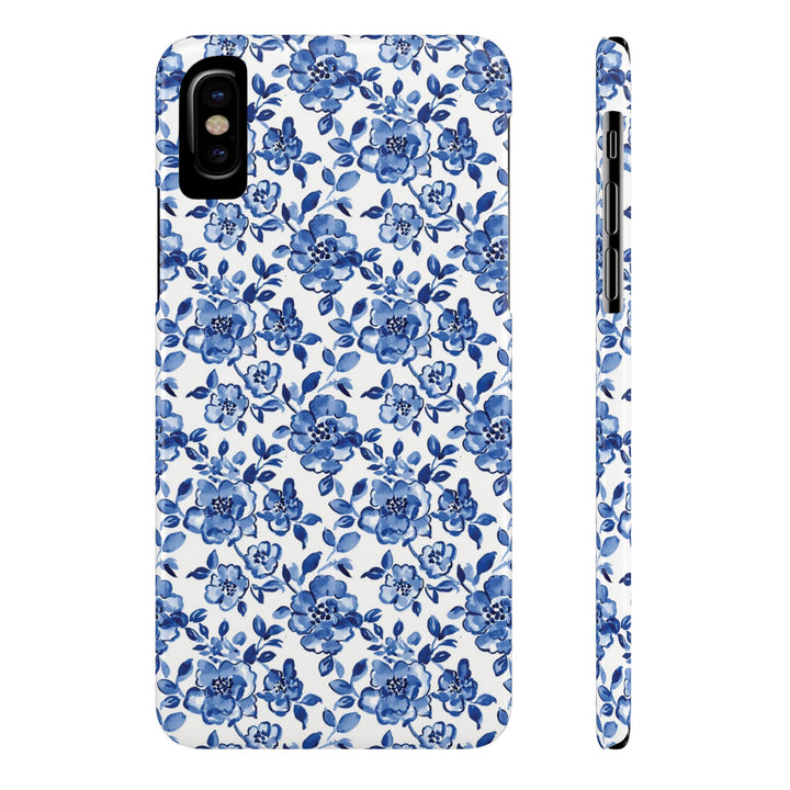 Slim Blue Chinoiserie Gift for Her Cute Phone Cases for Iphone 16 Pro Max | iPhone 15 Case | iPhone 15 Pro Max Case, Iphone 14, Iphone 14 Pro Max, Iphone 13 12 11 8 7 - Studio40ParkLane